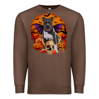 Chestnut halloween pitbull dog Premium Sweatshirt - RanaPortraitStore