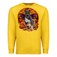 Lemon halloween pitbull dog Premium Sweatshirt - RanaPortraitStore