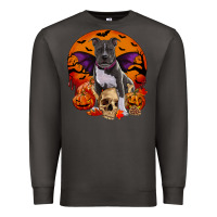 Smoke halloween pitbull dog Premium Sweatshirt - RanaPortraitStore
