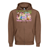 Chestnut id rather be home finishing my tbr pile Zipper Hoodie - MaliasSmallBusiness