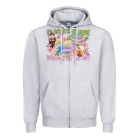 Heather Grey id rather be home finishing my tbr pile Zipper Hoodie - MaliasSmallBusiness