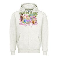 Oatmeal Heather id rather be home finishing my tbr pile Zipper Hoodie - MaliasSmallBusiness