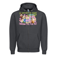 Smoke id rather be home finishing my tbr pile Zipper Hoodie - MaliasSmallBusiness