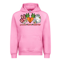 Fuchsia Pink Peace love Easter Day Urban Hoodie - HowdyJamesFarm