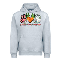 Heather Grey Peace love Easter Day Urban Hoodie - HowdyJamesFarm