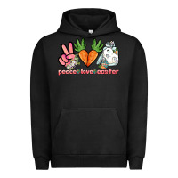 Pigment Black Peace love Easter Day Urban Hoodie - HowdyJamesFarm