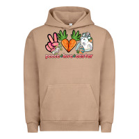 Pigment Burro Peace love Easter Day Urban Hoodie - HowdyJamesFarm