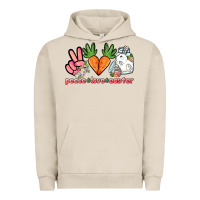 Pigment French Oak Peace love Easter Day Urban Hoodie - HowdyJamesFarm