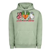 Pigment Oil Green Peace love Easter Day Urban Hoodie - HowdyJamesFarm
