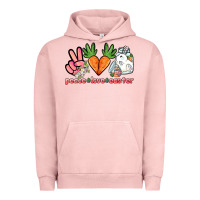 Pigment Salmon Peace love Easter Day Urban Hoodie - HowdyJamesFarm