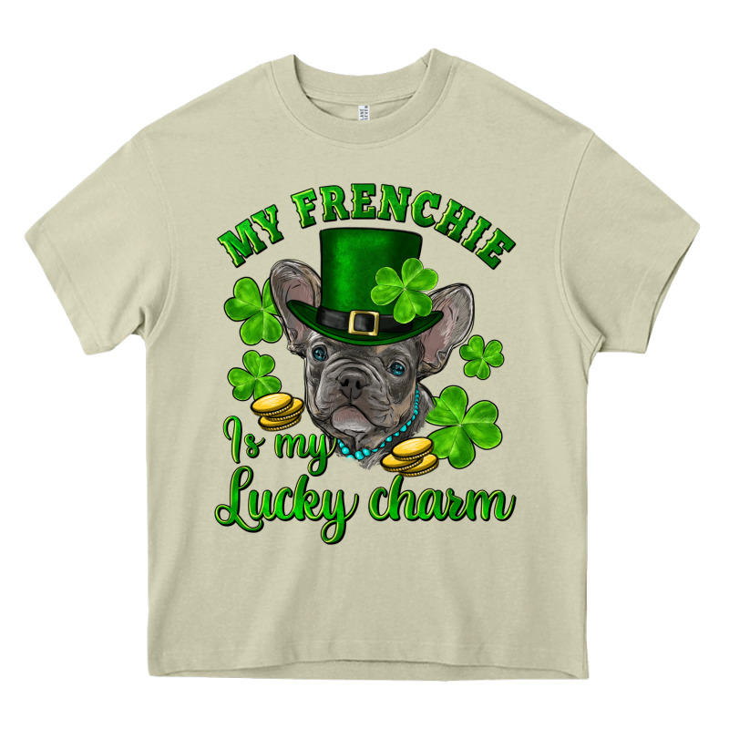 St.patrick's Day My French Bulldog Is My Lucky Charm Heavy Core Tee by RanaPortraitStore | Teevron