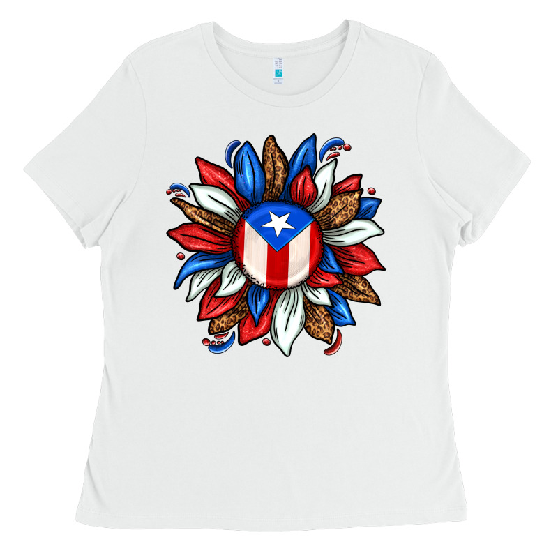 Puerto Rico Sunflower Ladies Tee by texasbilliewilder | Teevron