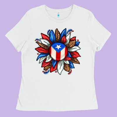 Ladies Tee puerto rico sunflower
