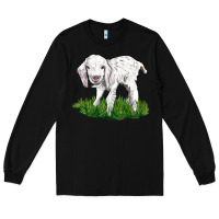 Black Baby Angora Goat Long Sleeve Tee - LillyAllenDesigns