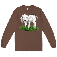 Chestnut Baby Angora Goat Long Sleeve Tee - LillyAllenDesigns