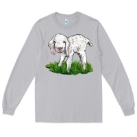 Moon Dust Baby Angora Goat Long Sleeve Tee - LillyAllenDesigns
