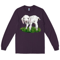 Plum Baby Angora Goat Long Sleeve Tee - LillyAllenDesigns