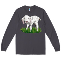 Smoke Baby Angora Goat Long Sleeve Tee - LillyAllenDesigns