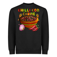 Black chilli con carne  with chilli pepper Heavyweight Sweatshirt - AdoDesignShop