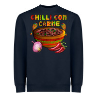 Navy chilli con carne  with chilli pepper Heavyweight Sweatshirt - AdoDesignShop