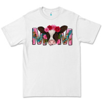 White mom with cow mothers day Premium Tee - texasbilliewilder