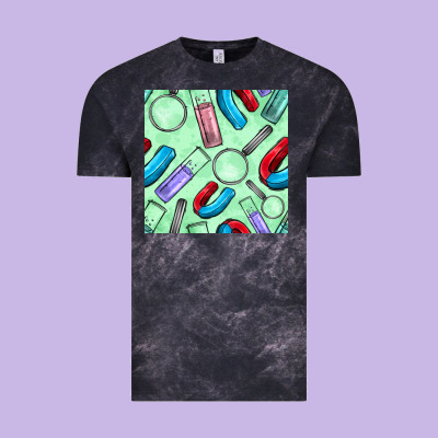Sciences Seamless Pattern Vintage Tee Designed By Bundleandbundleshop