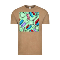 Vintage Coffee sciences seamless pattern Vintage Tee - BundleAndBundleShop