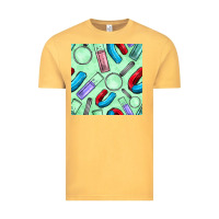 Vintage Mustard sciences seamless pattern Vintage Tee - BundleAndBundleShop