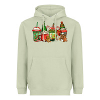 Matcha christmas gnomes coffee Heavyweight Hoodie - Jasminsmagicworld