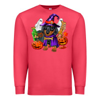 Cardinal Halloween dachshund puppy dog Premium Sweatshirt - RanaPortraitStore