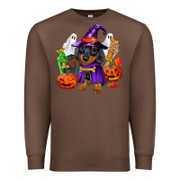 Chestnut Halloween dachshund puppy dog Premium Sweatshirt - RanaPortraitStore