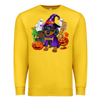 Lemon Halloween dachshund puppy dog Premium Sweatshirt - RanaPortraitStore
