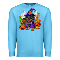 Ocean Blue Halloween dachshund puppy dog Premium Sweatshirt - RanaPortraitStore
