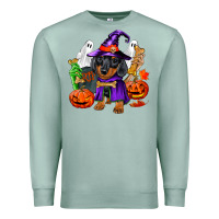 Seafoam Halloween dachshund puppy dog Premium Sweatshirt - RanaPortraitStore