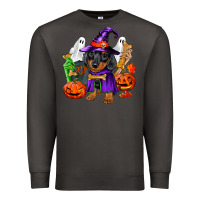 Smoke Halloween dachshund puppy dog Premium Sweatshirt - RanaPortraitStore