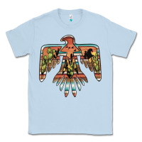 Dusty Blue desert thunderbird Classic Tee - BarkalooDesign