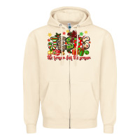 Sandshell jesus the reason for the season Zipper Hoodie - MaliasSmallBusiness