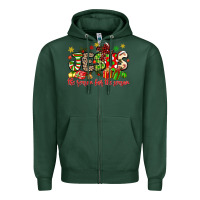 Sports Green jesus the reason for the season Zipper Hoodie - MaliasSmallBusiness