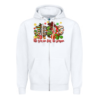 White jesus the reason for the season Zipper Hoodie - MaliasSmallBusiness