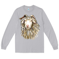 Moon Dust Angora Goat Face Long Sleeve Tee - LillyAllenDesigns