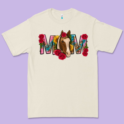 Mom With Horse Mothers Day Premium Tee Designed By Texasbilliewilder