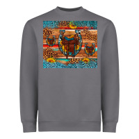 Storm saddle horseshoe leopard sunflower Heavyweight Sweatshirt - Artiststas