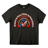 Asphalt football rainbow Heavy Core Tee - Zillion Design Studio