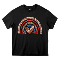 Black football rainbow Heavy Core Tee - Zillion Design Studio