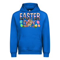 Cobalt Easter Day with rabbit Urban Hoodie - HowdyJamesFarm