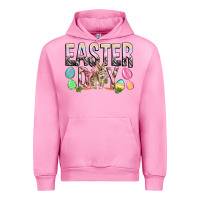 Fuchsia Pink Easter Day with rabbit Urban Hoodie - HowdyJamesFarm
