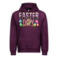 Mauve Wine Easter Day with rabbit Urban Hoodie - HowdyJamesFarm