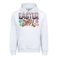 White Easter Day with rabbit Urban Hoodie - HowdyJamesFarm