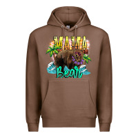 Chestnut Mama bear summer Premium Hoodie - NancyCooperArtShop