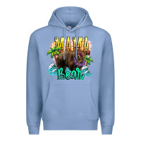 Colony Blue Mama bear summer Premium Hoodie - NancyCooperArtShop